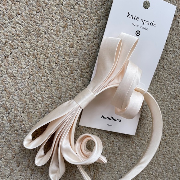 NWT Ribbon Bow Headband - Kate Spade New York x Target™ Cream - Picture 3 of 4